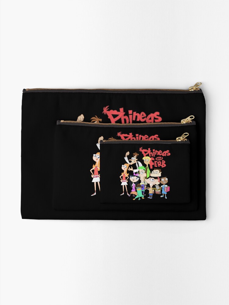 Phineas And Ferb The Group Logo Zipper Pouch