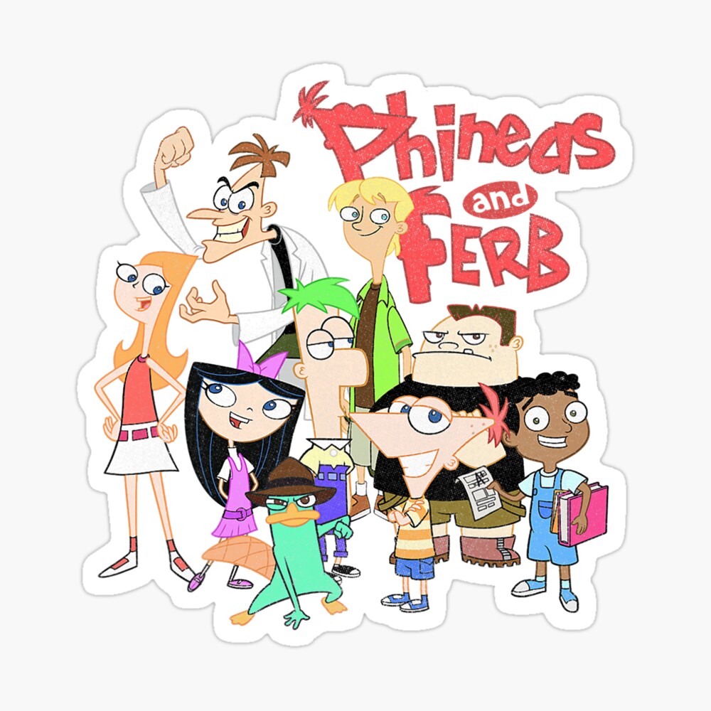 Phineas And Ferb The Group Logo Zipper Pouch