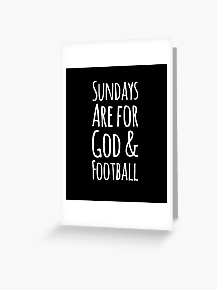 Sundays are for football quote Postcard for Sale by IrishVeg