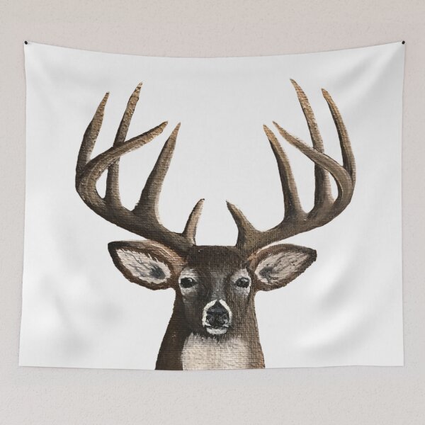 Item preview, Whitetail Deer Bust Graphic designed and sold by SistersInArtN.