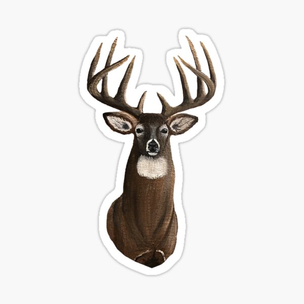 Item preview, Whitetail Deer Bust Graphic designed and sold by SistersInArtN.