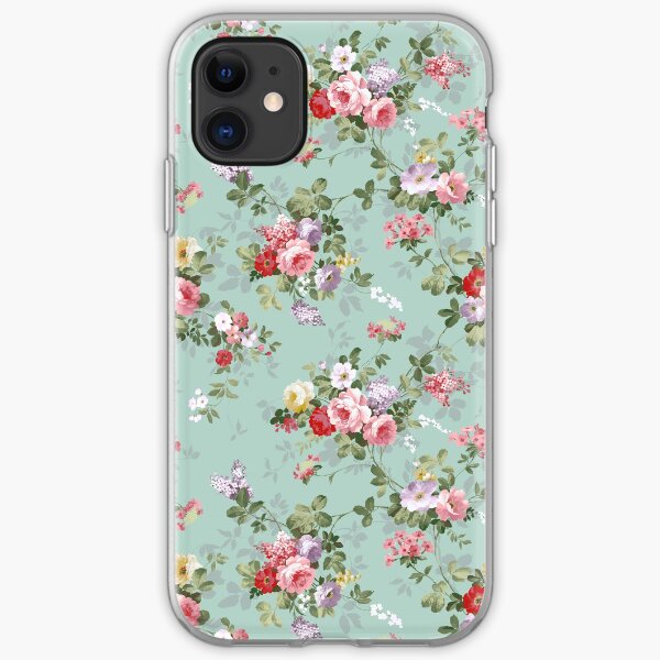 Chic elegant pink roses beautiful flowers pattern iPhone Soft Case