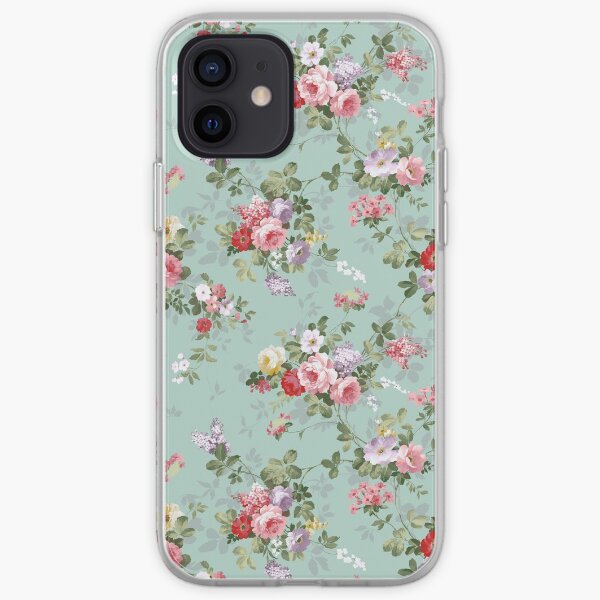 Chic elegant pink roses beautiful flowers pattern iPhone Soft Case