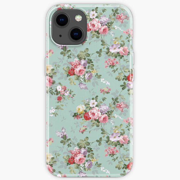 Chic elegant pink roses beautiful flowers pattern iPhone Soft Case