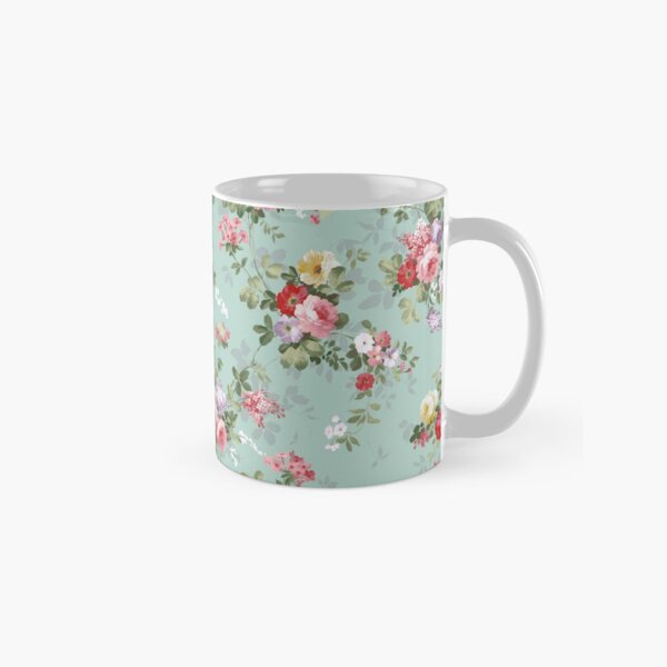 Chic elegant pink roses beautiful flowers pattern Classic Mug
