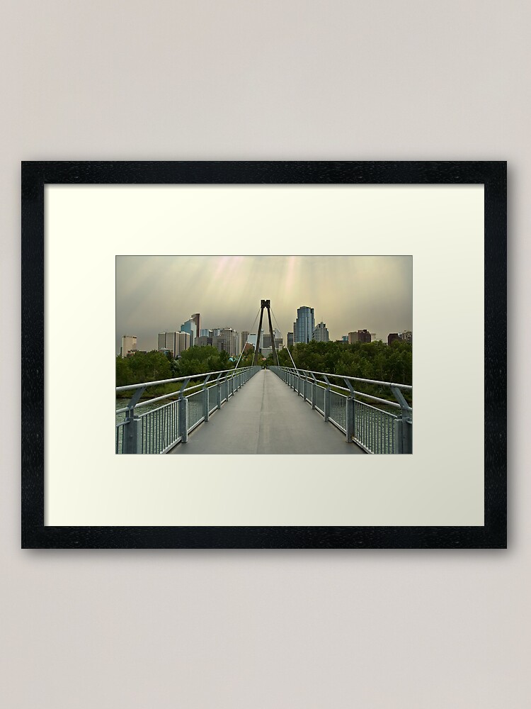 Alternate view of Calgary Skyline Framed Art Print