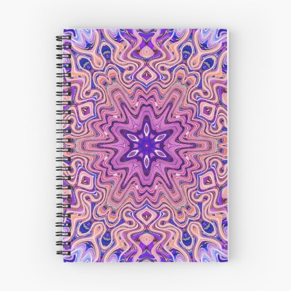 Item preview, Boho Vibes Abstract Mandala Maximalism Hippie Style Eclectic Mix of Purple Blue Pink Lilac 11 of 16 designed and sold by Beachy.