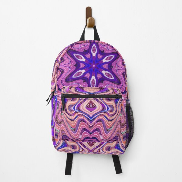 Item preview, Boho Vibes Abstract Mandala Maximalism Hippie Style Eclectic Mix of Purple Blue Pink Lilac 11 of 16 designed and sold by Beachy.
