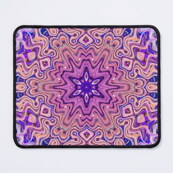 Item preview, Boho Vibes Abstract Mandala Maximalism Hippie Style Eclectic Mix of Purple Blue Pink Lilac 11 of 16 designed and sold by Beachy.