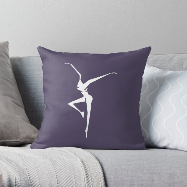 Grey Dance Original Logos Throw Pillow