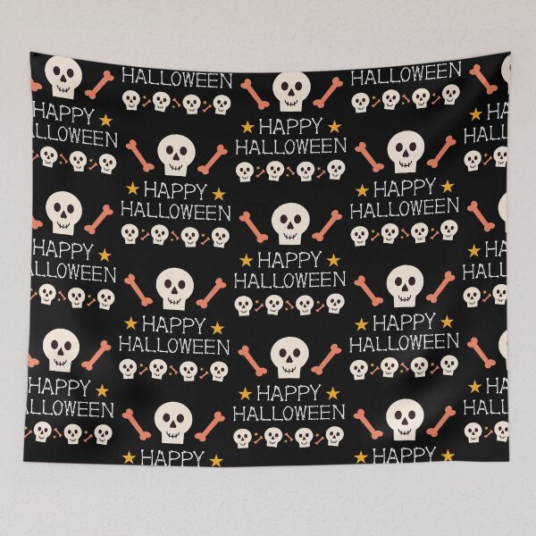 Item preview, Happy Halloween, Halloween Skelleton, Happy Skulls designed and sold by JRice66.