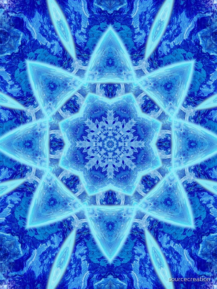 Thumbnail 4 of 4, iPhone Case, Ice Matrix Mandala designed and sold by sourcecreation.