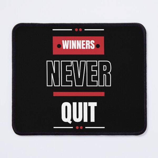 Item preview, Winners Never Quit(Motivational Quote) Typography designed and sold by Jalib.
