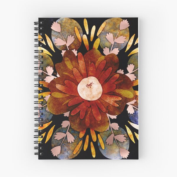 Item preview, Harvest Moons Floral Mandala Negative Painting  designed and sold by Valerie Englehart.