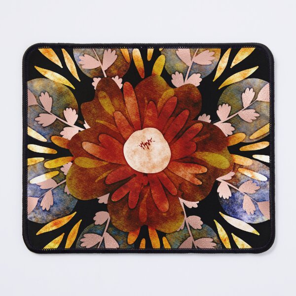 Item preview, Harvest Moons Floral Mandala Negative Painting  designed and sold by Valerie Englehart.