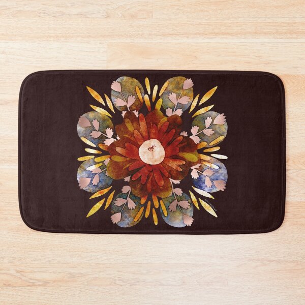 Item preview, Harvest Moons Floral Mandala Negative Painting  designed and sold by Valerie Englehart.