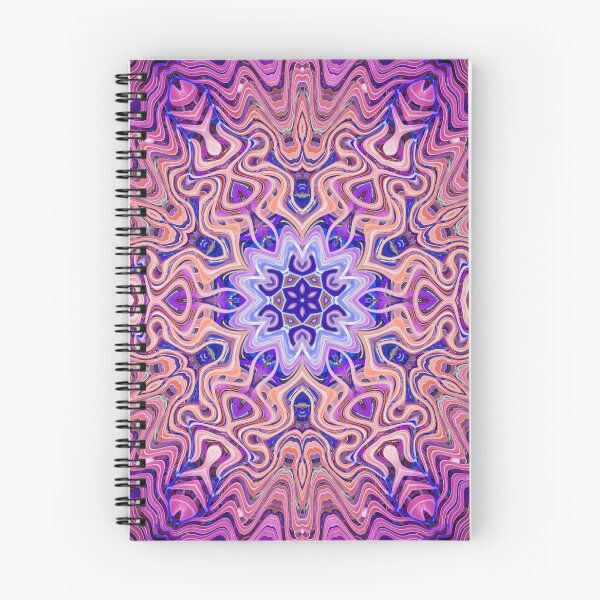 Item preview, Boho Vibes Abstract Mandala Maximalism Hippie Style Eclectic Mix of Purple Blue Pink Lilac 12 of 16 designed and sold by Beachy.