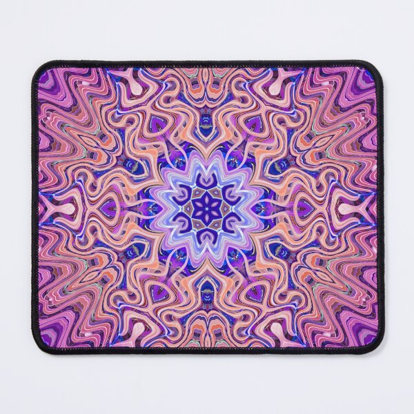 Item preview, Boho Vibes Abstract Mandala Maximalism Hippie Style Eclectic Mix of Purple Blue Pink Lilac 12 of 16 designed and sold by Beachy.