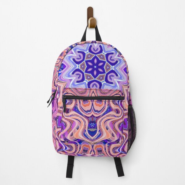 Item preview, Boho Vibes Abstract Mandala Maximalism Hippie Style Eclectic Mix of Purple Blue Pink Lilac 12 of 16 designed and sold by Beachy.