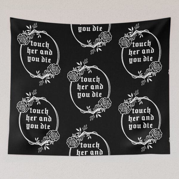 Item preview, Touch Her And You Die - Book Tropes - Bookish - White designed and sold by StickEmUpp.