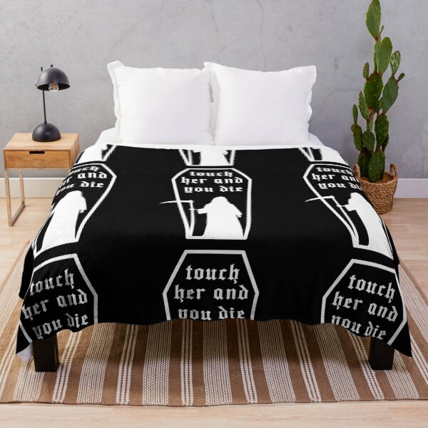 Item preview, Touch Her And You Die Reaper - Book Tropes - Bookish - White designed and sold by StickEmUpp.