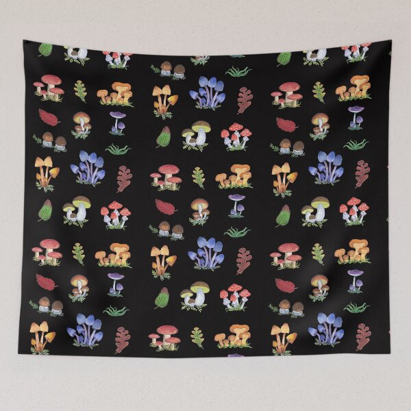 Item preview, mushrooms and leaves designed and sold by Nonna Mynatt.