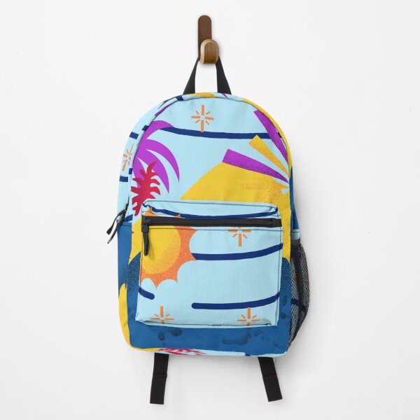 Item preview, Hidden paradise, Abstract illustration of beautiful beach full of color, texture and tropical flowers. designed and sold by Malogue.