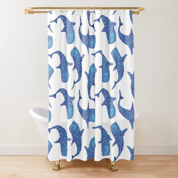 Whale Shark Shower Curtains for Sale