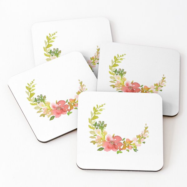 Item preview, Soft Floral Crescent designed and sold by Praline Creative.