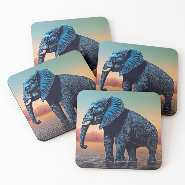 Item preview, Elephant Walking Through Water designed and sold by DirtyBirdLad.