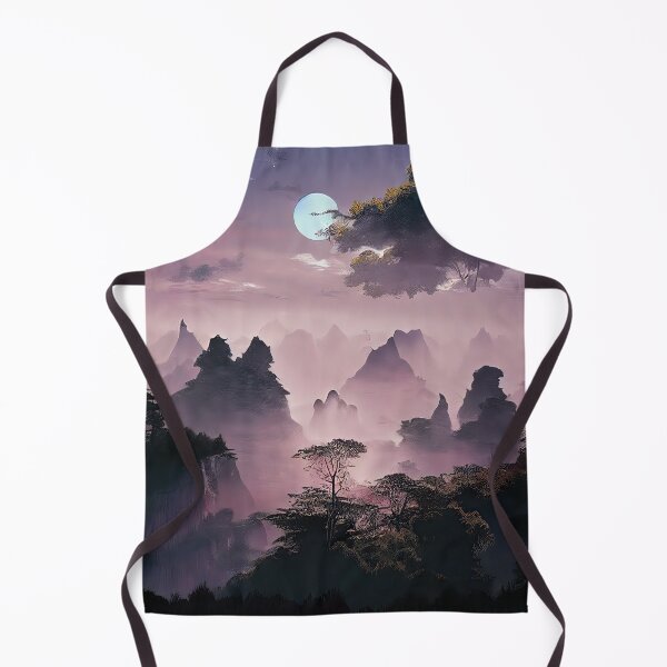 Item preview, Moonlight drapes over misty mountain valleys designed and sold by Tyleah McGuire.