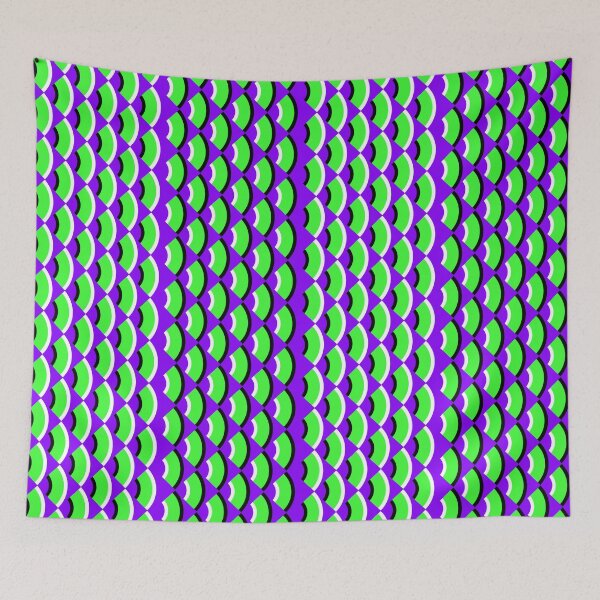 Item preview, Side Flow Illusion Green Violet! designed and sold by Pablo Carlos Budassi.