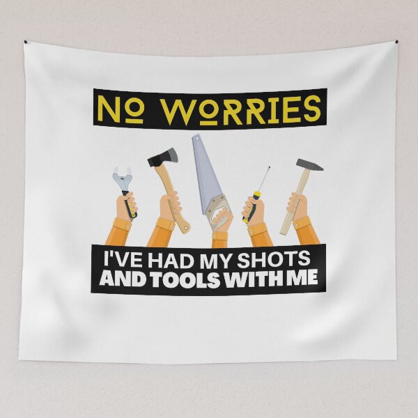 Item preview, No Worries I've Had My Shots designed and sold by Quirky Dez.