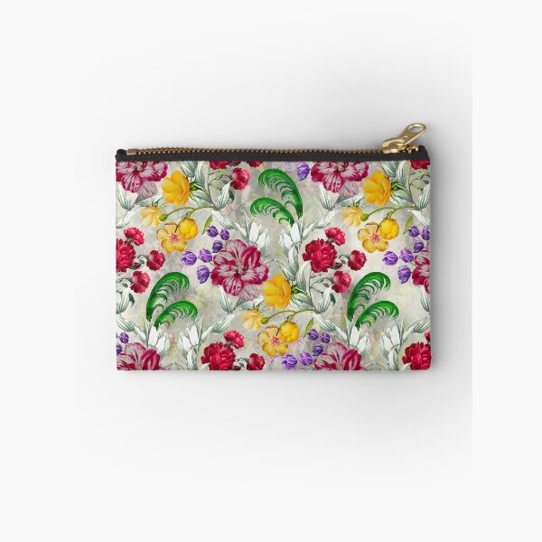 Item preview, Trendy Flowers in a diamond floral pattern, decorative pattern, modern design, flowers repeat pattern, beige floral   designed and sold by ZeinabTaha.