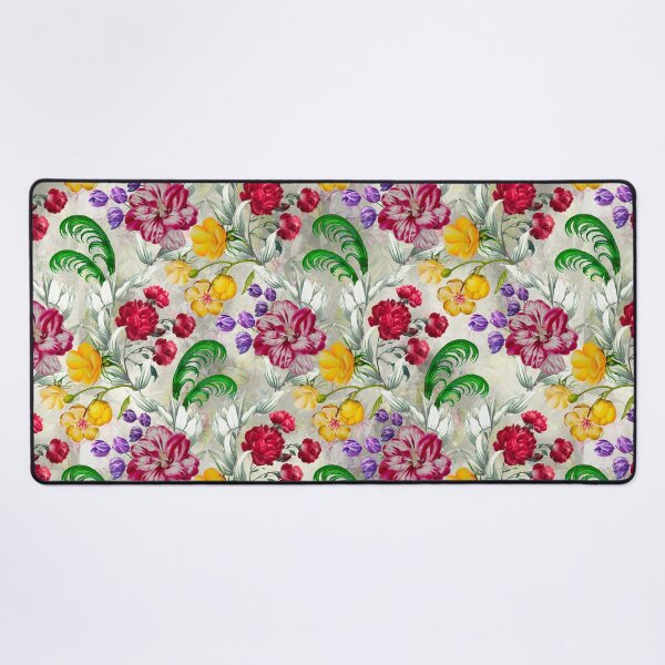 Item preview, Trendy Flowers in a diamond floral pattern, decorative pattern, modern design, flowers repeat pattern, beige floral designed and sold by ZeinabTaha.