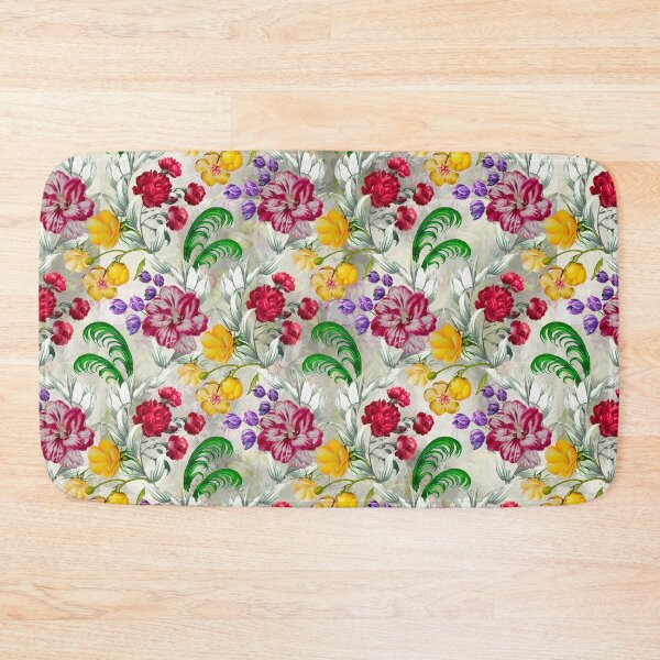 Item preview, Trendy Flowers in a diamond floral pattern, decorative pattern, modern design, flowers repeat pattern, beige floral   designed and sold by ZeinabTaha.