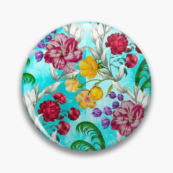 Artikelvorschau, Trendy Blumen in einem Diamant-Blumenmuster, dekoratives Muster, modernes Design, Blumen wiederholen Muster, blaue Blumen entworfen und verkauft von ZeinabTaha.