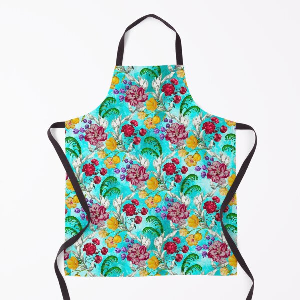 Item preview, Trendy Flowers in a diamond floral pattern, decorative pattern, modern design, flowers repeat pattern, blue floral   designed and sold by ZeinabTaha.