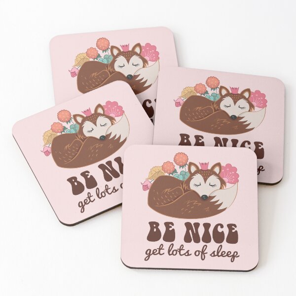 Item preview, Cute Fox Be Nice Get Lots of Sleep designed and sold by bolimj.