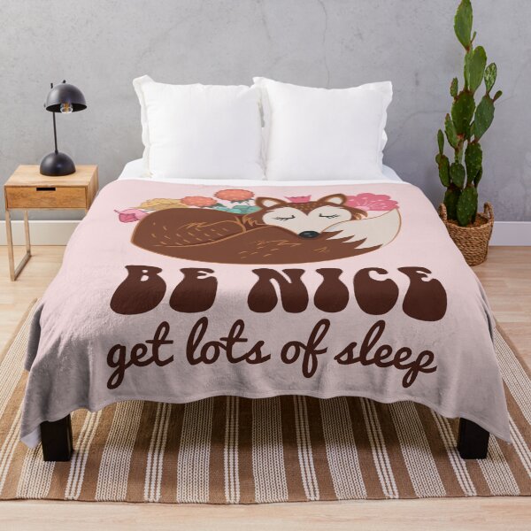 Item preview, Cute Fox Be Nice Get Lots of Sleep designed and sold by bolimj.