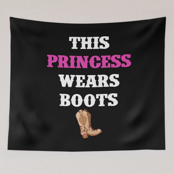 Item preview, THIS PRINCESS WEARS BOOTS designed and sold by antipatic.