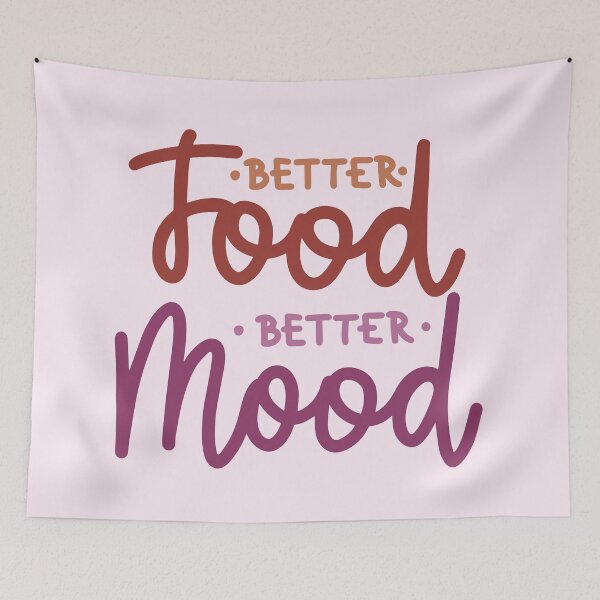 Item preview, Cute Typography Better Food Better Mood designed and sold by bolimj.