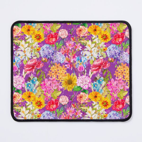 Item preview, Vintage flowers and roses blossoming summer garden, botanical pattern, floral illustration, purple vintage floral designed and sold by ZeinabTaha.