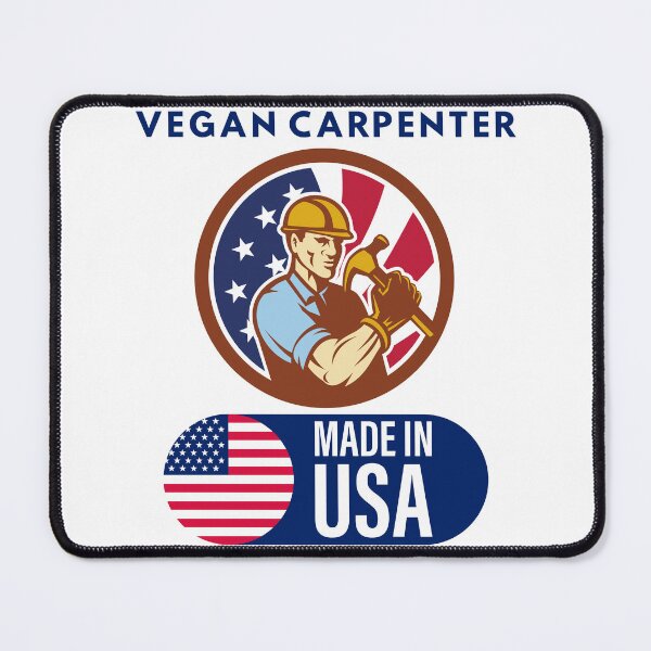 Item preview, Vegan Carpenter Made In USA designed and sold by Quirky Dez.