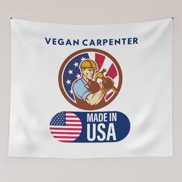 Item preview, Vegan Carpenter Made In USA designed and sold by Quirky Dez.