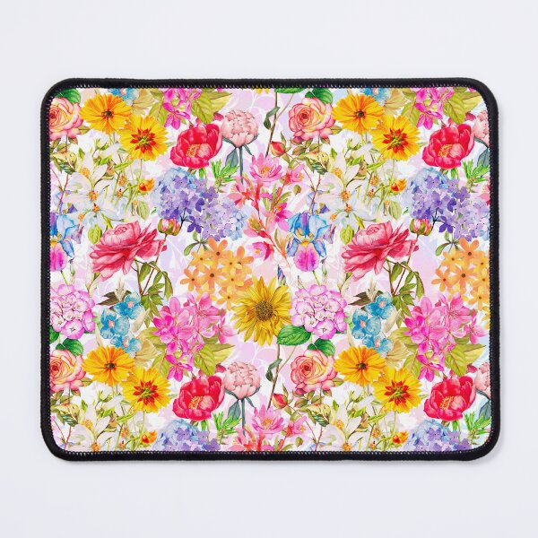 Item preview, Vintage flowers and roses blossoming summer garden, botanical pattern, floral illustration, white vintage floral designed and sold by ZeinabTaha.