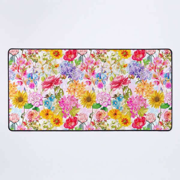 Item preview, Vintage flowers and roses blossoming summer garden, botanical pattern, floral illustration, white vintage floral designed and sold by ZeinabTaha.
