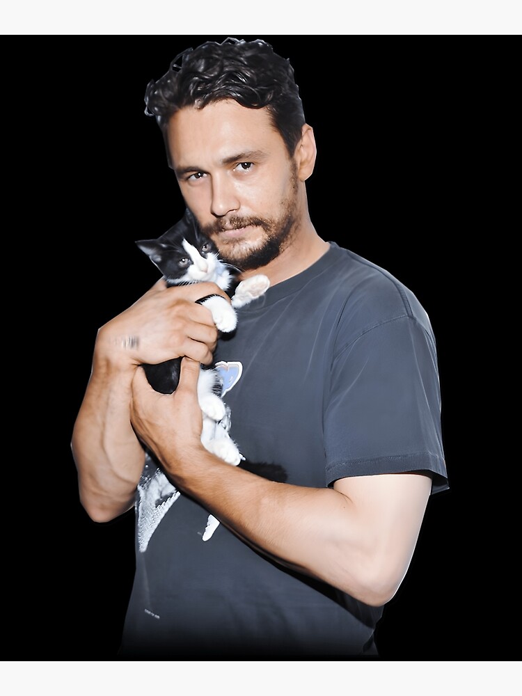 "James Franco's Cat Essential " Poster for Sale by yoxslrx  Redbubble