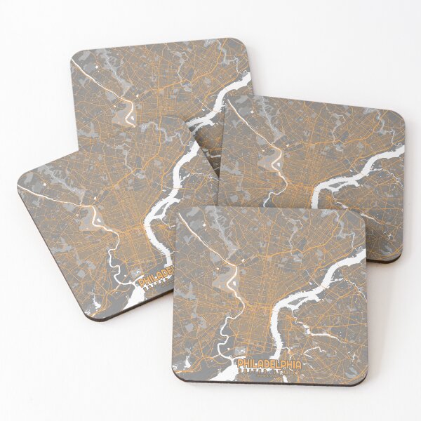 Item preview, Philadelphia City Map of Pennsylvania, USA - Bauhaus designed and sold by deMAP.
