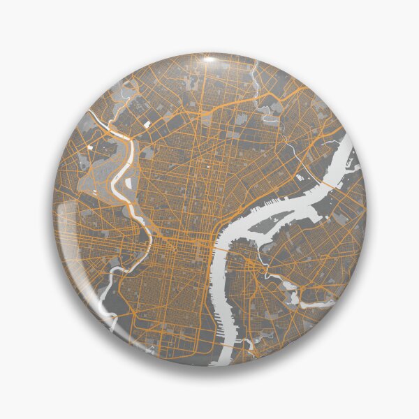 Item preview, Philadelphia City Map of Pennsylvania, USA - Bauhaus designed and sold by deMAP.